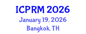 International Conference on Pulmonary and Respiratory Medicine (ICPRM) January 19, 2026 - Bangkok, Thailand