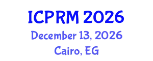 International Conference on Pulmonary and Respiratory Medicine (ICPRM) December 13, 2026 - Cairo, Egypt