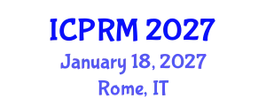 International Conference on Pulmonary and Respiratory Medicine (ICPRM) January 18, 2027 - Rome, Italy