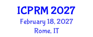 International Conference on Pulmonary and Respiratory Medicine (ICPRM) February 18, 2027 - Rome, Italy