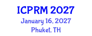 International Conference on Pulmonary and Respiratory Medicine (ICPRM) January 16, 2027 - Phuket, Thailand
