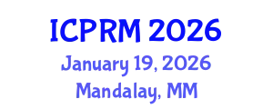 International Conference on Pulmonary and Respiratory Medicine (ICPRM) January 19, 2026 - Mandalay, Myanmar
