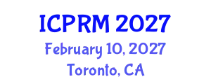 International Conference on Pulmonary and Respiratory Medicine (ICPRM) February 10, 2027 - Toronto, Canada
