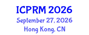 International Conference on Pulmonary and Respiratory Medicine (ICPRM) September 27, 2026 - Hong Kong, China