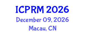 International Conference on Pulmonary and Respiratory Medicine (ICPRM) December 09, 2026 - Macau, China