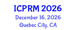 International Conference on Pulmonary and Respiratory Medicine (ICPRM) December 16, 2026 - Quebec City, Canada