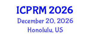 International Conference on Pulmonary and Respiratory Medicine (ICPRM) December 20, 2026 - Honolulu, United States
