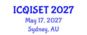 International Conference on Quantum Information Science, Engineering and Technology (ICQISET) May 17, 2027 - Sydney, Australia