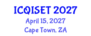 International Conference on Quantum Information Science, Engineering and Technology (ICQISET) April 15, 2027 - Cape Town, South Africa