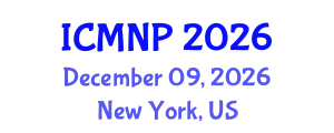 International Conference on Microelectronics, Nanoelectronics and Photonics (ICMNP) December 09, 2026 - New York, United States
