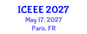 International Conference on Ecological and Environmental Engineering (ICEEE) May 17, 2027 - Paris, France