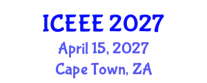 International Conference on Ecological and Environmental Engineering (ICEEE) April 15, 2027 - Cape Town, South Africa
