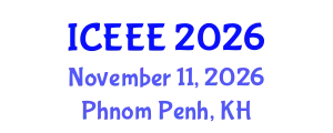 International Conference on Ecological and Environmental Engineering (ICEEE) November 11, 2026 - Phnom Penh, Cambodia