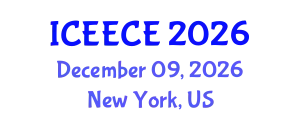 International Conference on Energy, Environmental and Chemical Engineering (ICEECE) December 09, 2026 - New York, United States