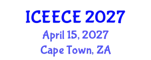 International Conference on Energy, Environmental and Chemical Engineering (ICEECE) April 15, 2027 - Cape Town, South Africa