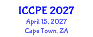 International Conference on Chemical and Process Engineering (ICCPE) April 15, 2027 - Cape Town, South Africa