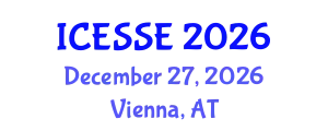 International Conference on Earth and Space Sciences and Engineering (ICESSE) December 27, 2026 - Vienna, Austria
