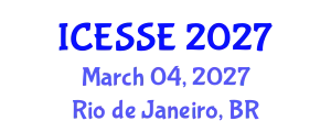 International Conference on Earth and Space Sciences and Engineering (ICESSE) March 04, 2027 - Rio de Janeiro, Brazil