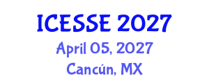 International Conference on Earth and Space Sciences and Engineering (ICESSE) April 05, 2027 - Cancún, Mexico