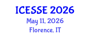 International Conference on Earth and Space Sciences and Engineering (ICESSE) May 11, 2026 - Florence, Italy