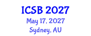 International Conference on Systems Biology (ICSB) May 17, 2027 - Sydney, Australia
