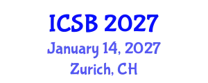International Conference on Systems Biology (ICSB) January 14, 2027 - Zurich, Switzerland