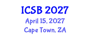 International Conference on Systems Biology (ICSB) April 15, 2027 - Cape Town, South Africa