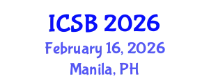International Conference on Systems Biology (ICSB) February 16, 2026 - Manila, Philippines
