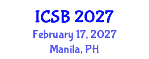 International Conference on Systems Biology (ICSB) February 17, 2027 - Manila, Philippines