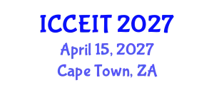 International Conference on Computer Education and Instructional Technology (ICCEIT) April 15, 2027 - Cape Town, South Africa