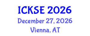 International Conference on Knowledge and Software Engineering (ICKSE) December 27, 2026 - Vienna, Austria