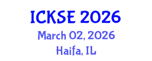 International Conference on Knowledge and Software Engineering (ICKSE) March 02, 2026 - Haifa, Israel
