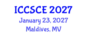International Conference on Civil, Structural and Construction Engineering (ICCSCE) January 23, 2027 - Maldives, Maldives