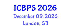 International Conference on Biomedical and Pharmaceutical Sciences (ICBPS) December 09, 2026 - London, United Kingdom