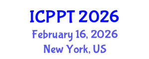 International Conference on Pharmacology and Pharmaceutical Technology (ICPPT) February 16, 2026 - New York, United States