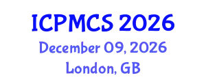 International Conference on Physics, Mathematics and Computer Science (ICPMCS) December 09, 2026 - London, United Kingdom