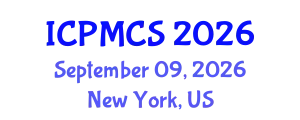 International Conference on Physics, Mathematics and Computer Science (ICPMCS) September 09, 2026 - New York, United States