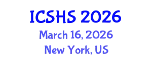 International Conference on Speech and Hearing Sciences (ICSHS) March 16, 2026 - New York, United States