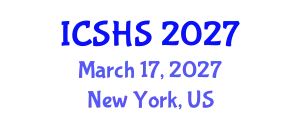 International Conference on Speech and Hearing Sciences (ICSHS) March 17, 2027 - New York, United States
