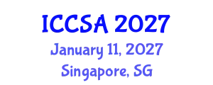 International Conference on Computer Science and Applications (ICCSA) January 11, 2027 - Singapore, Singapore