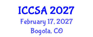 International Conference on Computer Science and Applications (ICCSA) February 17, 2027 - Bogota, Colombia