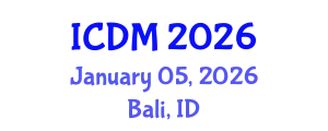 International Conference on Data Mining (ICDM) January 05, 2026 - Bali, Indonesia