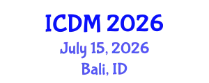 International Conference on Data Mining (ICDM) July 15, 2026 - Bali, Indonesia