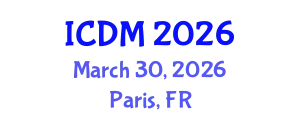 International Conference on Data Mining (ICDM) March 30, 2026 - Paris, France