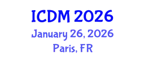 International Conference on Data Mining (ICDM) January 26, 2026 - Paris, France
