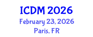 International Conference on Data Mining (ICDM) February 23, 2026 - Paris, France