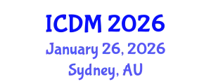 International Conference on Data Mining (ICDM) January 26, 2026 - Sydney, Australia