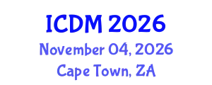 International Conference on Data Mining (ICDM) November 04, 2026 - Cape Town, South Africa