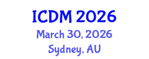 International Conference on Data Mining (ICDM) March 30, 2026 - Sydney, Australia