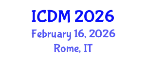 International Conference on Data Mining (ICDM) February 16, 2026 - Rome, Italy